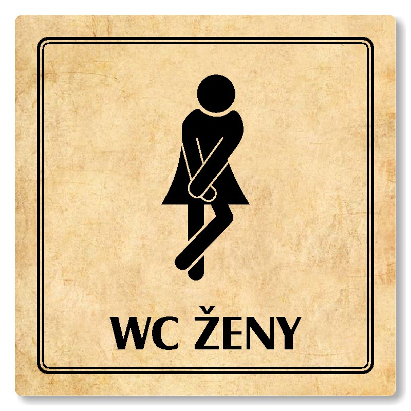 WC ženy, 148x148mm, pergamen, Utah